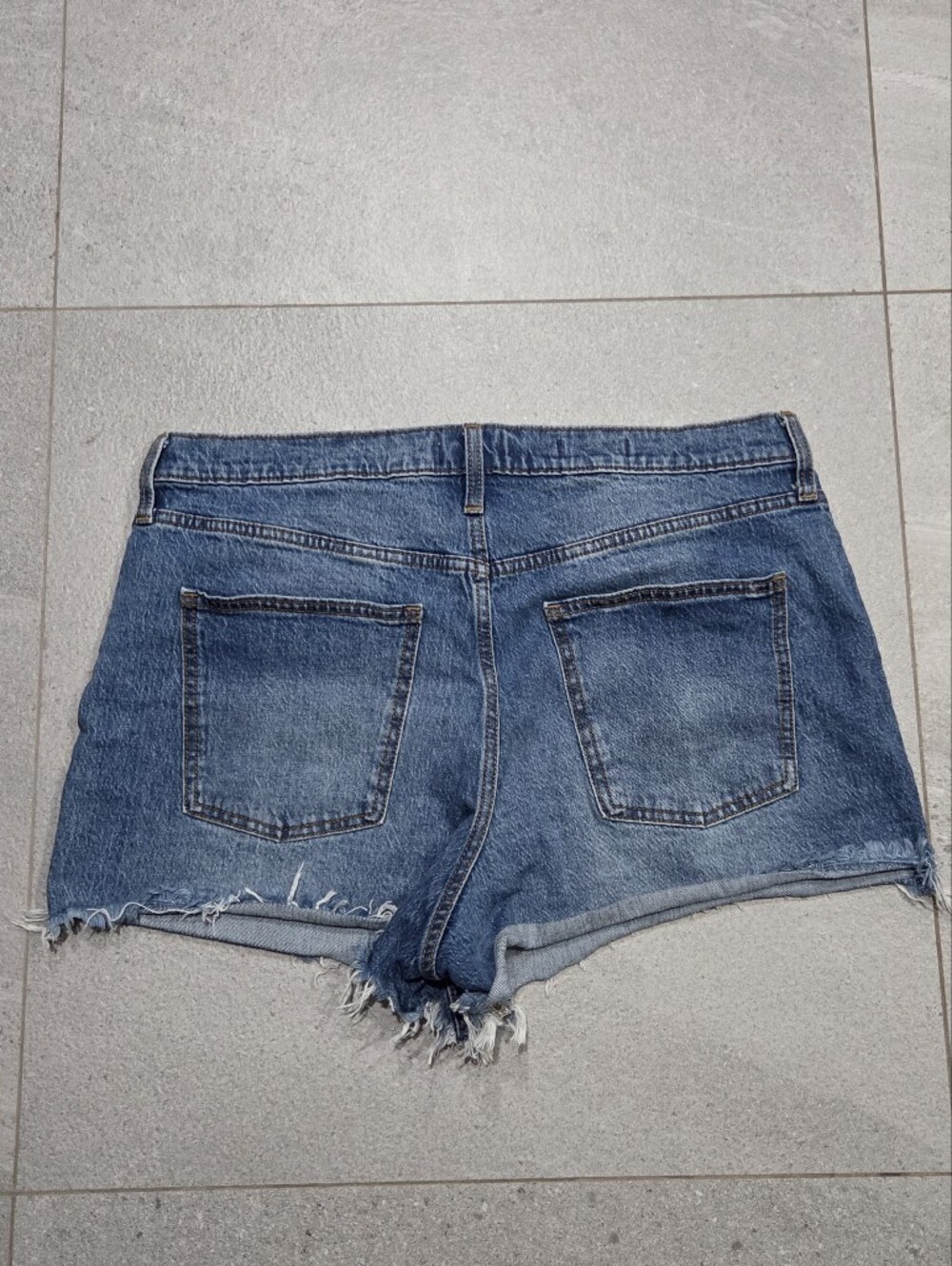 High Rise Cut Off Jean Shorts Size 14